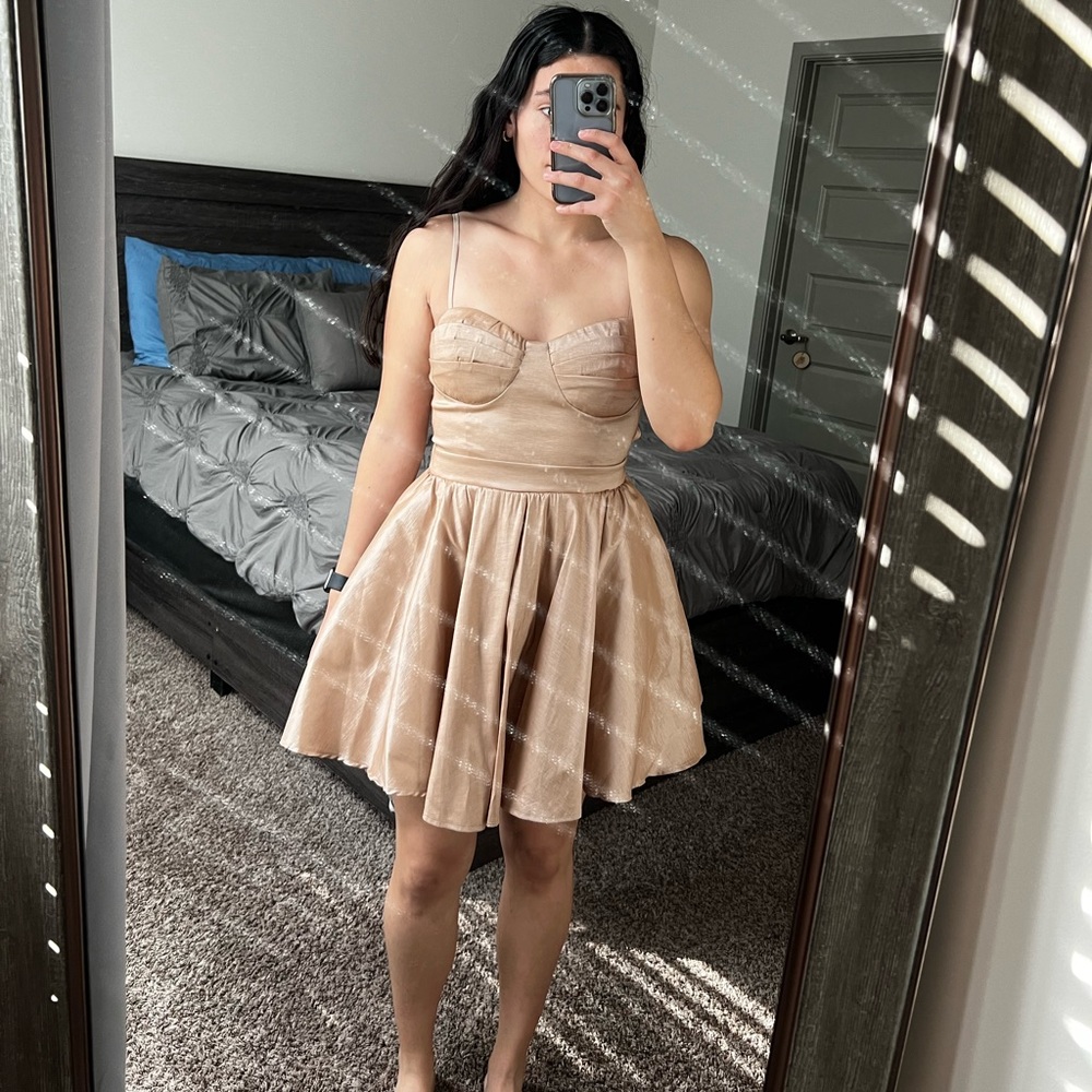 Zaida Formal Taffeta Skater Dress